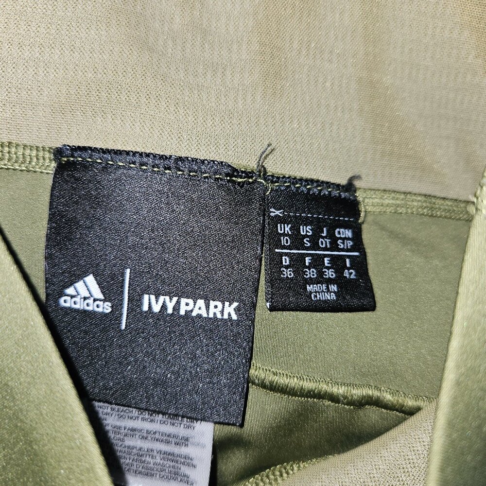 Peloton Adidas Ivy Park Collaboration Women's Green Leggings - Picture 2 of 6
